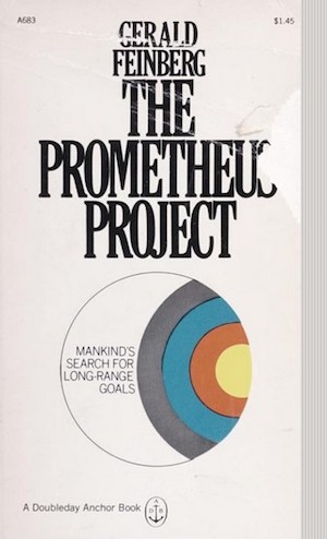 A tattered copy of The Prometheus Project