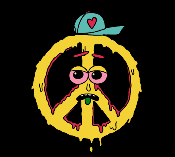 Peace Sign Dude by Killer Acid, animated by Patrick Passaro
